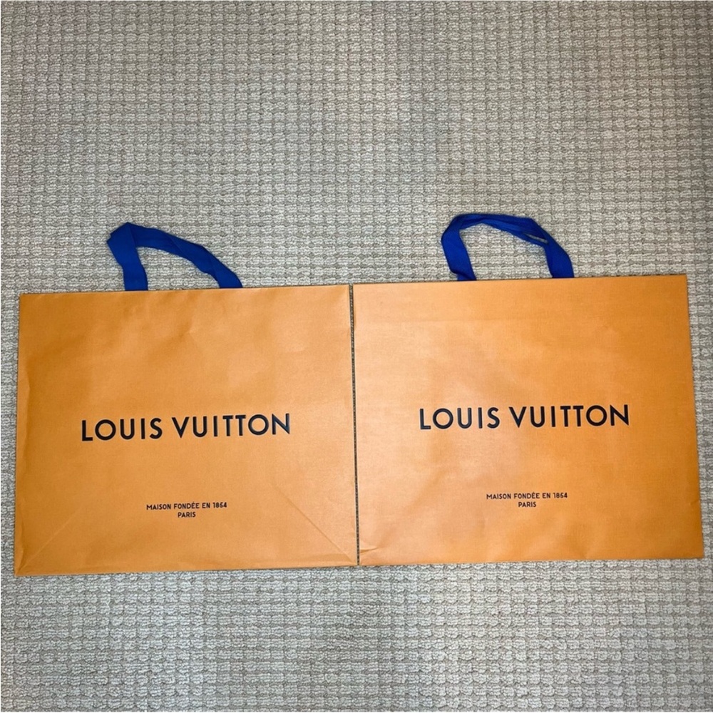 Two Authentic Louis Vuitton Shopping Bags